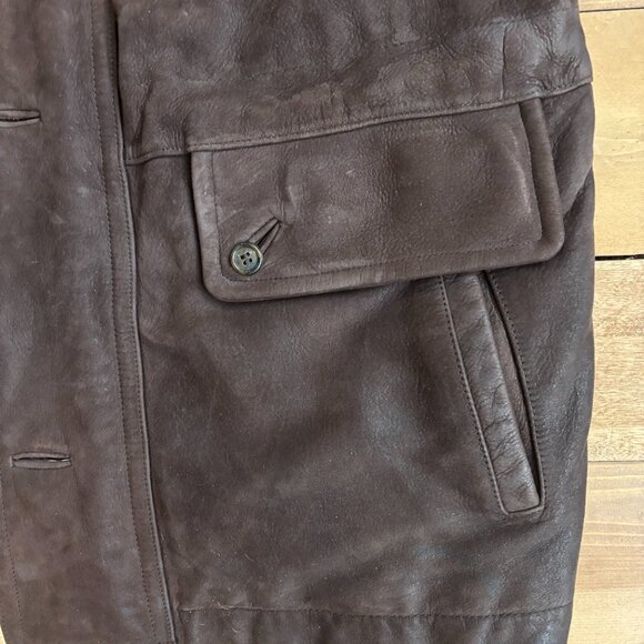 Awesome Men's Suede Jacket Size M - Picture 3 of 7